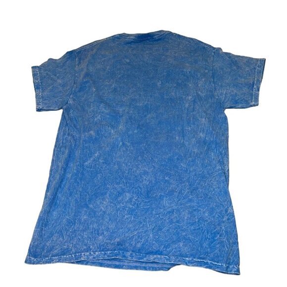 Wu Tang Clan Mens Tee Shirt Size Medium Blue Acid Wash Pure Cotton New - Picture 3 of 8